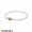 Pandora Bracelets Bangle Silver Bangle Charm Bracelet With 14K Gold Clasp