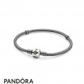 Pandora Bracelets Classic Oxidized Silver Charm Bracelet