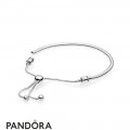 Women's Pandora Jewelry Moments Silver Sliding Bracelet