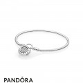 Pandora Moments Smooth Bracelet With Pandora Signature Padlock