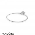 Pandora Moments Smooth Bracelet With Pandora Signature Padlock