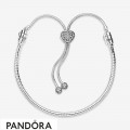 Pandora Moments Snake Mesh Bracelets Paved Heart Clasp