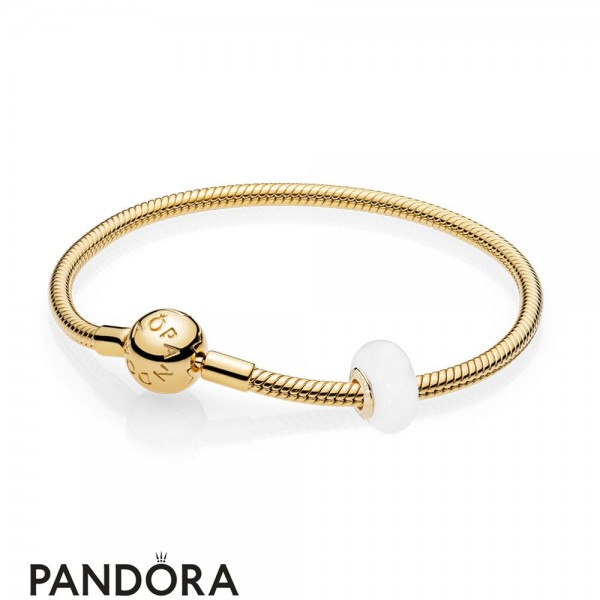 Pandora Shine Jewelry White Waves Bracelet Set
