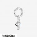 Women's Pandora Aqua Blue Beaded Heart Dangle Charm