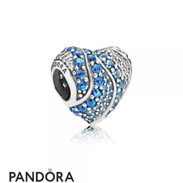 Women's Pandora Aqua Heart Charm Jewelry