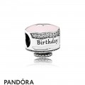 Pandora Birthday Charms Happy Birthday Cake Charm Mixed Enamel Clear Cz