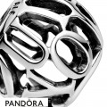 Women's Pandora Charm Inscription I Love You Openwork