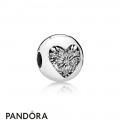 Pandora Clips Charms Heart Of Winter Clip Clear Cz