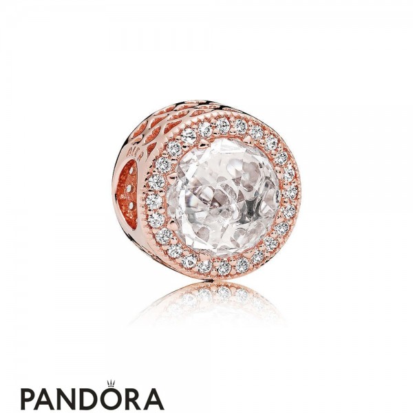Pandora Contemporary Charms Radiant Hearts Charm Pandora Rose Clear Cz