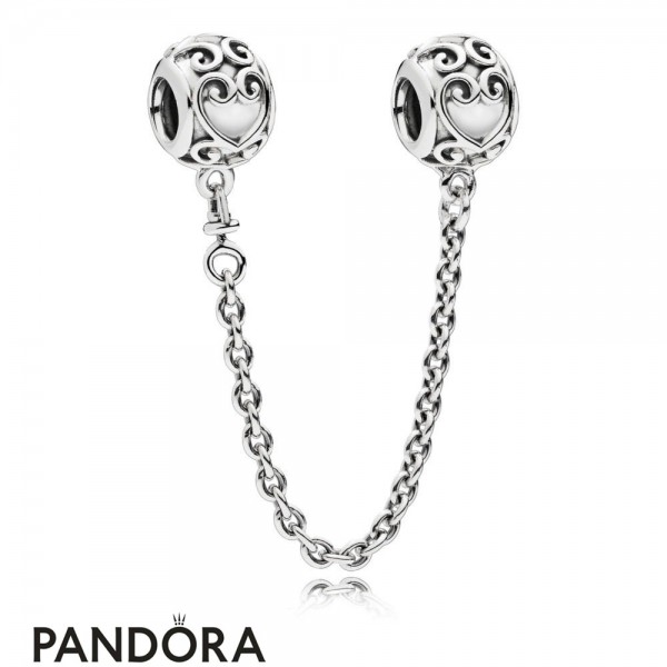 Women's Pandora Enchanted Heart Safety Chain Jewelry
