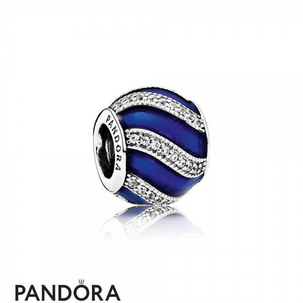 Pandora Holidays Charms Christmas Adornment Charm Transparent Royal Blue Enamel