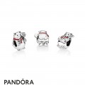 Pandora Holidays Charms Christmas Polar Bear Charm Berry Red Enamel