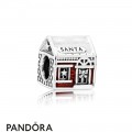 Pandora Holidays Charms Christmas Santa's Home Charm White Translucent Red Enamel