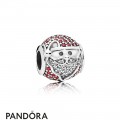 Pandora Holidays Charms Christmas Sparkling Jolly Santa Charm Red Clear Cz