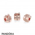 Pandora Holidays Charms Christmas Sparkling Surprise Pandora Rose Clear Cz