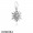 Women's Pandora Inspiration Frozen Snowflake Pendant Charm Clear Cz
