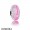 Pandora Inspirational Charms Survivor Charm Pink Murano Glass Pink Enamel