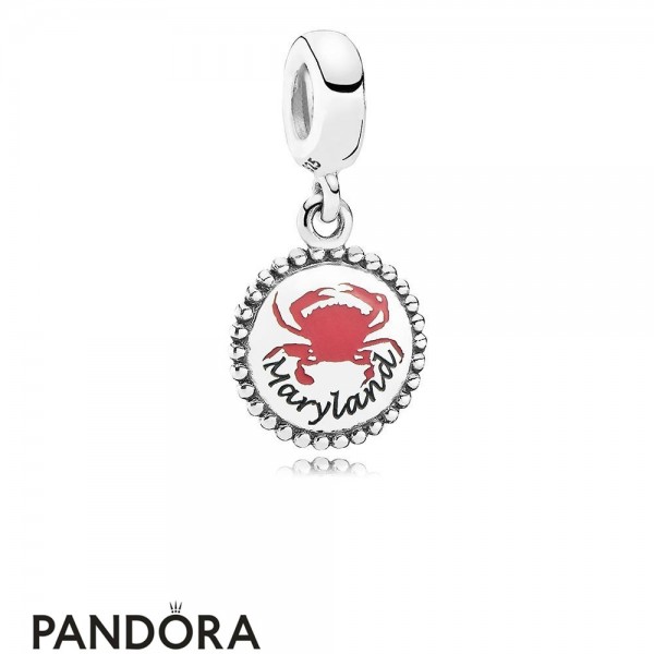 Pandora Jewelry Maryland Crab Dangle Charm Mixed Enamel