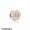 Pandora Nature Charms Blooming Dahlia Clip Cream Enamel Blush Pink Crystal