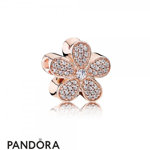 Pandora Nature Charms Dazzling Daisy Charm Pandora Rose Clear Cz