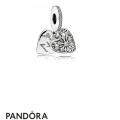 Pandora Nature Charms Heart Of Winter Pendant Charm Clear Cz
