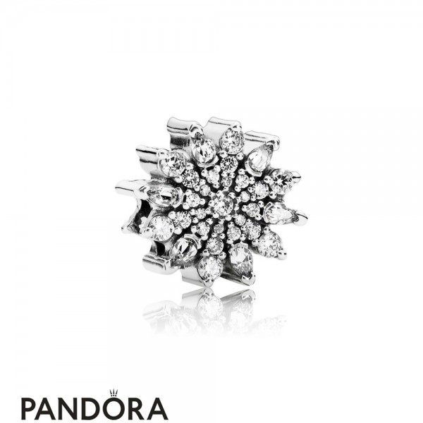Pandora Nature Charms Ice Crystal Charm Clear Cz