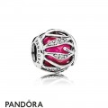 Pandora Nature Charms Nature's Radiance Charm Synthetic Ruby Clear Cz