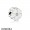 Pandora Nature Charms White Primrose Clip White Enamel Clear Cz