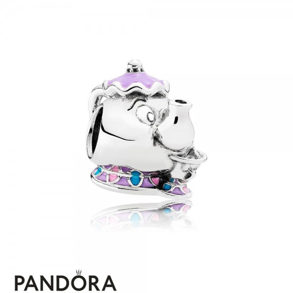 Pandora Pendant Charms Disney Mrs Potts Chip Charm Mixed Enamel