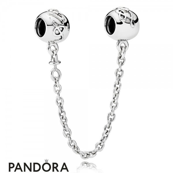 Pandora Safety Chains Pandora 925 Silver Love Forever Safety Chain