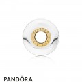 Pandora Shine White Waves Murano Glass Charm