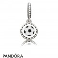 Women's Pandora Soccer Dangle Charm Mixed Enamel