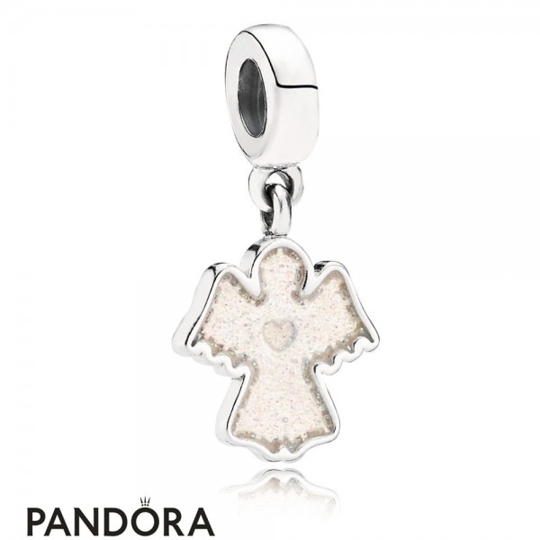Women's Pandora Sparkling Angel Pendant Charm