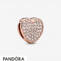 Women's Pandora Sparkling Heart Sketch Clip Charm