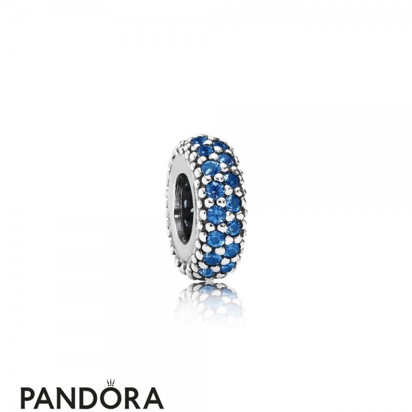 Pandora Sparkling Paves Charms Inspiration Within Spacer Blue Crystal