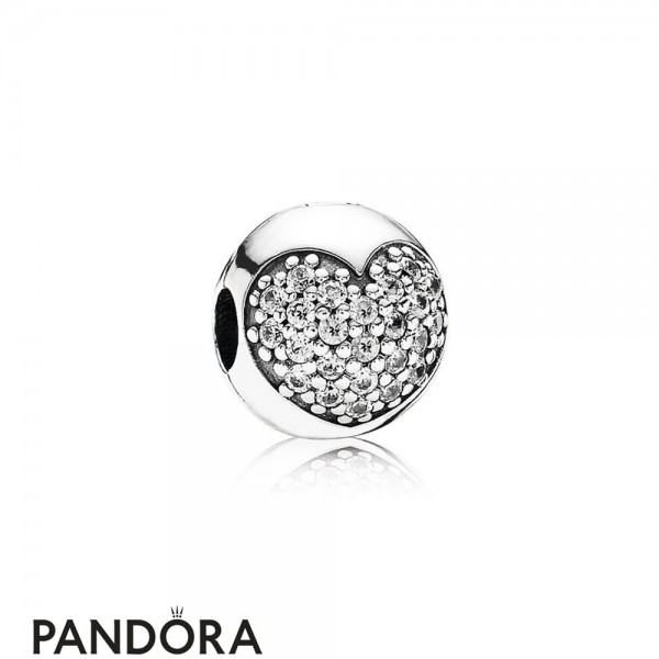 Pandora Sparkling Paves Charms Love Of My Life Clip Clear Cz