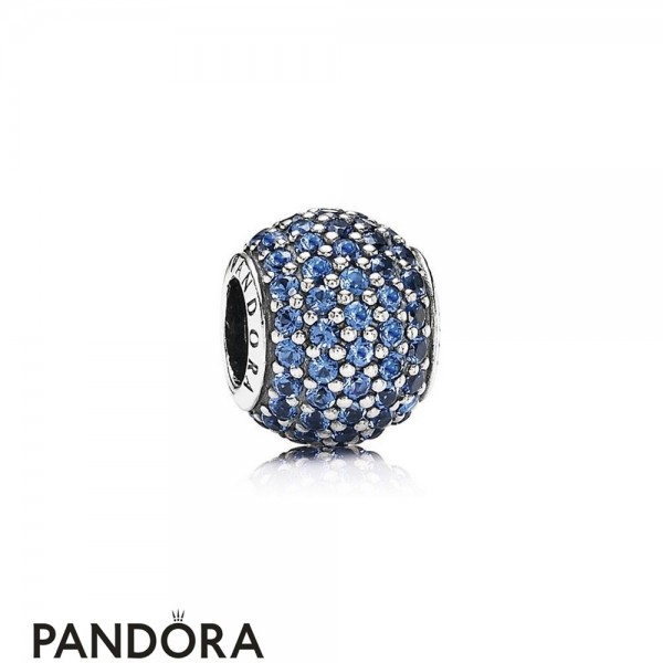 Pandora Sparkling Paves Charms Pave Lights Charm Blue Crystal