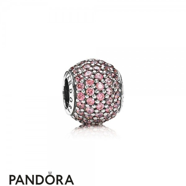 Pandora Sparkling Paves Charms Pave Lights Charm Fancy Pink Cz