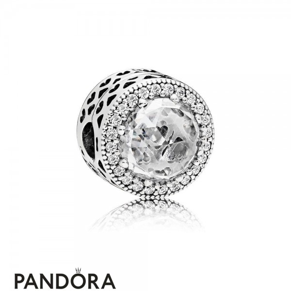 Pandora Sparkling Paves Charms Radiant Hearts Clip Clear Cz