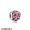 Pandora Symbols Of Love Charms Cerise Encased In Love Charm Cerise Crystal