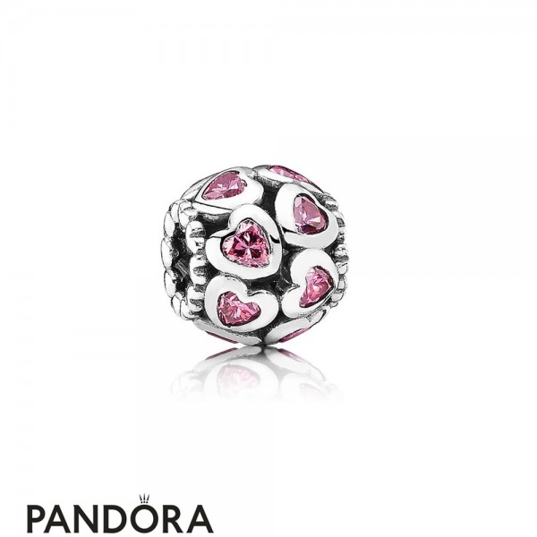 Pandora Symbols Of Love Charms Love All Around Charm Fancy Pink Cz