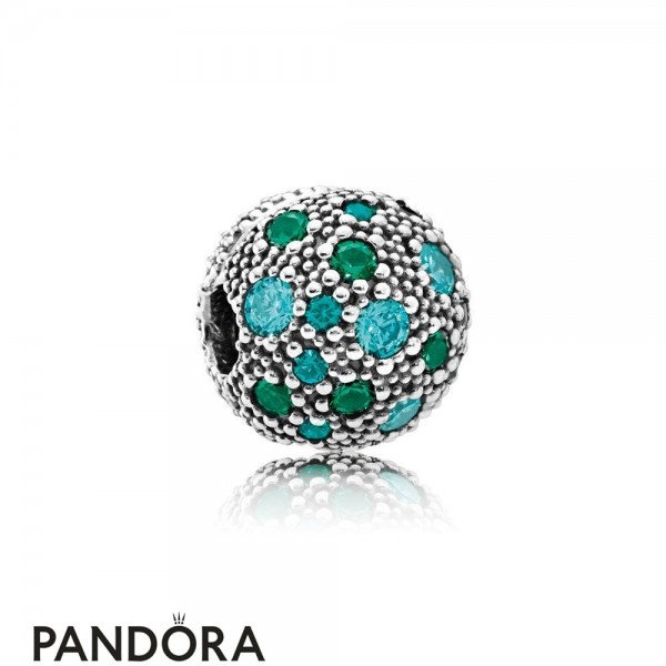 Pandora Touch Of Color Charms Cosmic Stars Multi Colored Crystals Teal Cz