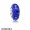 Pandora Touch Of Color Charms Dark Blue Effervescence Charm Murano Glass Clear Cz