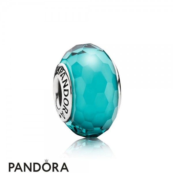 Pandora Touch Of Color Charms Fascinating Teal Charm Murano Glass