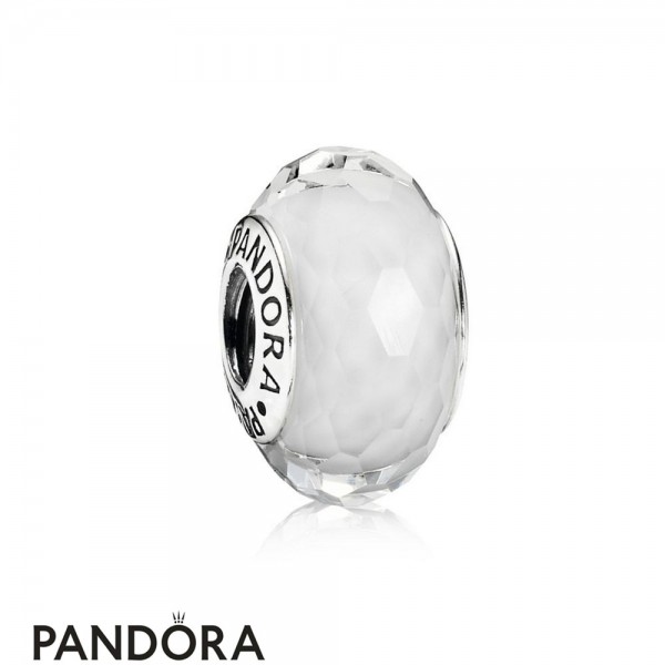 Pandora Touch Of Color Charms Fascinating White Charm Murano Glass