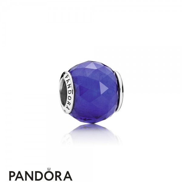 Pandora Touch Of Color Charms Geometric Facets Charm Royal Blue Crystal