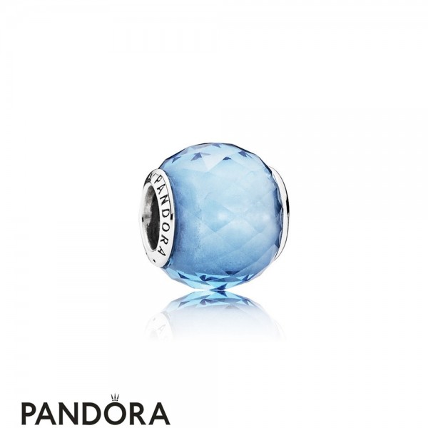 Pandora Touch Of Color Charms Geometric Facets Charm Sky Blue Crystal