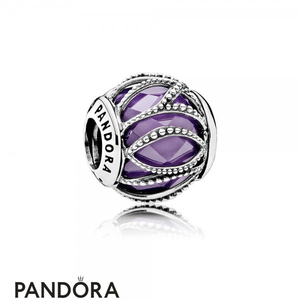 Pandora Touch Of Color Charms Intertwining Radiance Purple Clear Cz
