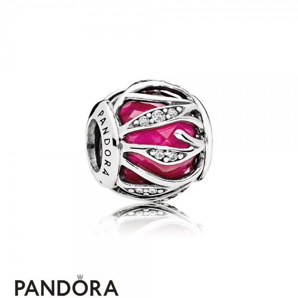 Pandora Touch Of Color Charms Nature's Radiance Charm Synthetic Ruby Clear Cz