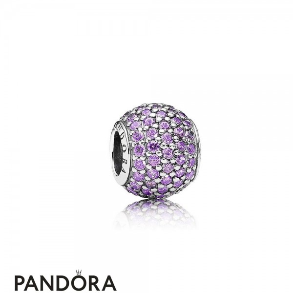 Pandora Touch Of Color Charms Pave Lights Charm Fancy Purple Cz